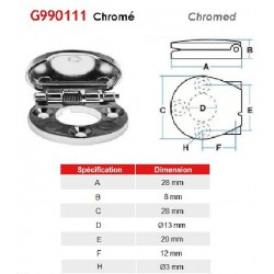 Cache-entrée Chromé - G990111