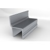 Profil Alu d'encadrement largeur 30.5 Avec battue - D000221