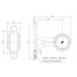 Feu de gabarit à LEDS : Droit et Long - I500581