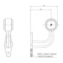 Feu de gabarit à LEDS : Coudé et Court - I500584