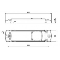 Feu de position à LEDS Blanc - I450465