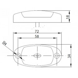 Feu de position à LEDS Blanc - I450475