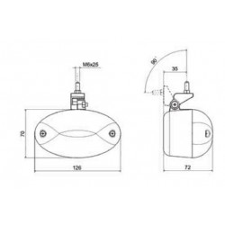 Feu Diurne Inclinable Bleu - I460100