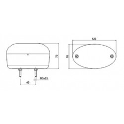 Feu Diurne en Applique Blanc - I460112