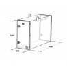 Coffres arrière cabine en kit 1200x600x2000 - A251201