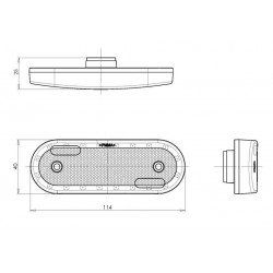 Feu de position Latéral 20 LEDS sur équerre - I450630