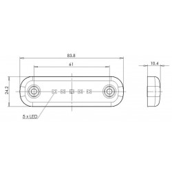Feu de position Latéral à LEDS SLIM - I450642