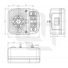 Lanterne Arrière à LEDS 4F (remorques bagagères) - I500900
