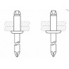 Rivets aveugles à rupture de tige (MFX 1031) - H050153