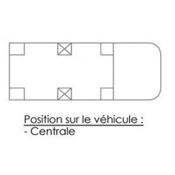 Poteau sur pied conique H800 - Battue Double - D150132