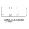 Poteau sur pied conique H800 - Battue Double - D150132