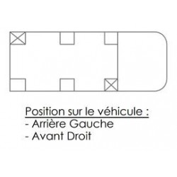 Poteau sur pied conique H400 - Battue Gauche - D150121