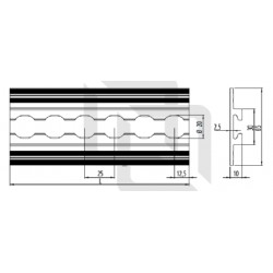 Rail Alu à poser / Arrimage intérieur