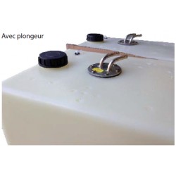 Réservoir plastique 30Lavec plongeur monté 30L - L650300P