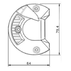 Rampe 78 LEDs longueur 91 cm - I060370