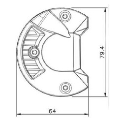Rampe 78 LEDs longueur 91 cm - I060390