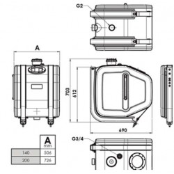 MR2200CPT - RESERVOIRS HYDRAULIQUES POUR GRUES