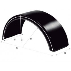 C000688 - AILE  THERMOPLASTIQUE HD 595 x 1700 x x1100 mm - BORDURE ARGENT