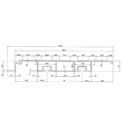 D850074 - PROFIL DE PLANCHER Largeur250mm / Epaisseur 30mm/ Longueur 4,8m