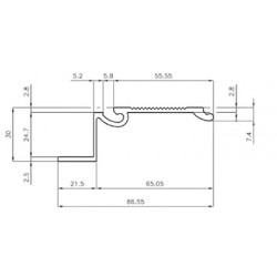 D850070 - PLANCHER DE FINITION 50MM / Longueur 4,8m