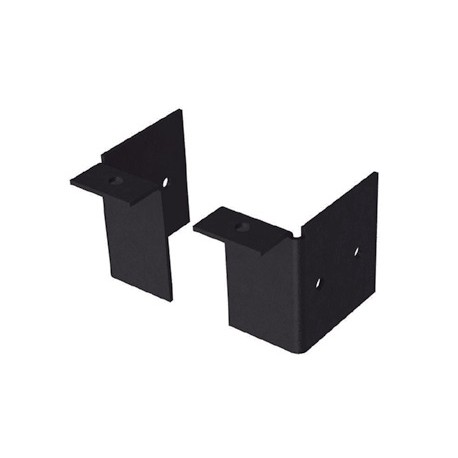 G500604 - JEU DE 2 PLAQUES DE FERMETURE/Longeron H140mm/Plancher BOIS/Epoxy noir