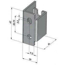 K350060 - GACHE ZINGUEE A VISSER 62x40