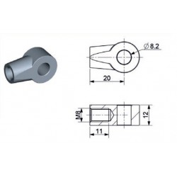 J990078 - VERIN GAZ DIA 10mm - C250 - L600