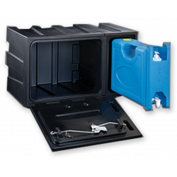 Coffre mixte  L800 x H 450 x P 470mm avec fontaine à eau intégrée - A005010