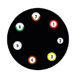 CORDON ELECTRIQUE ABS/EBS 3,5m 2x7Plots 24V - I852316