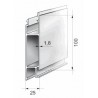 Profils aluminium pour ridelles en 25 mm - D000031