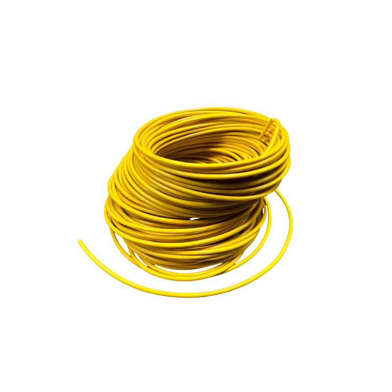 CABLE MONOCONDUCTEUR 1mm² JAUNE - 25ML/Carton- I854300
