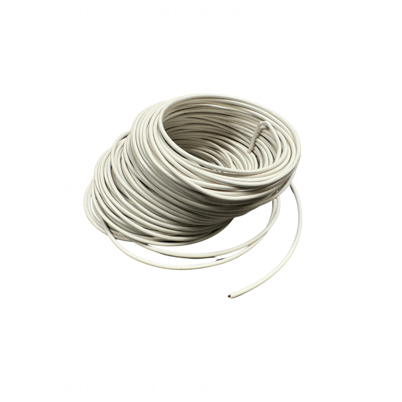 CABLE MONOCONDUCTEUR 1mm² BLANC - 25ML/Carton - I854302