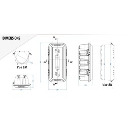 COFFRE EXTINCTEUR 6 KG Rouge corps noir  Avec vitre - A450190