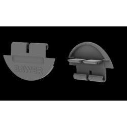 COFFRE EXTINCTEUR 6 KG Rouge corps noir  Avec vitre - A450190