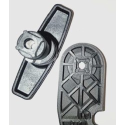 KIT 2 FERMETURES  + Levier avec poignée en plastique  / Avec pennes - A000093