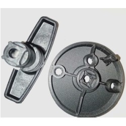 KIT 2 FERMETURES  + Levier avec poignée en plastique  / Avec pennes - A000093