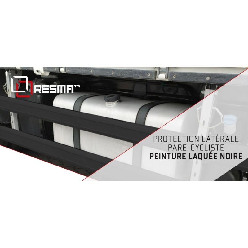 PROFIL PARE CYCLISTES ALUMINIUM  LAQUE NOIR  L5000mm
