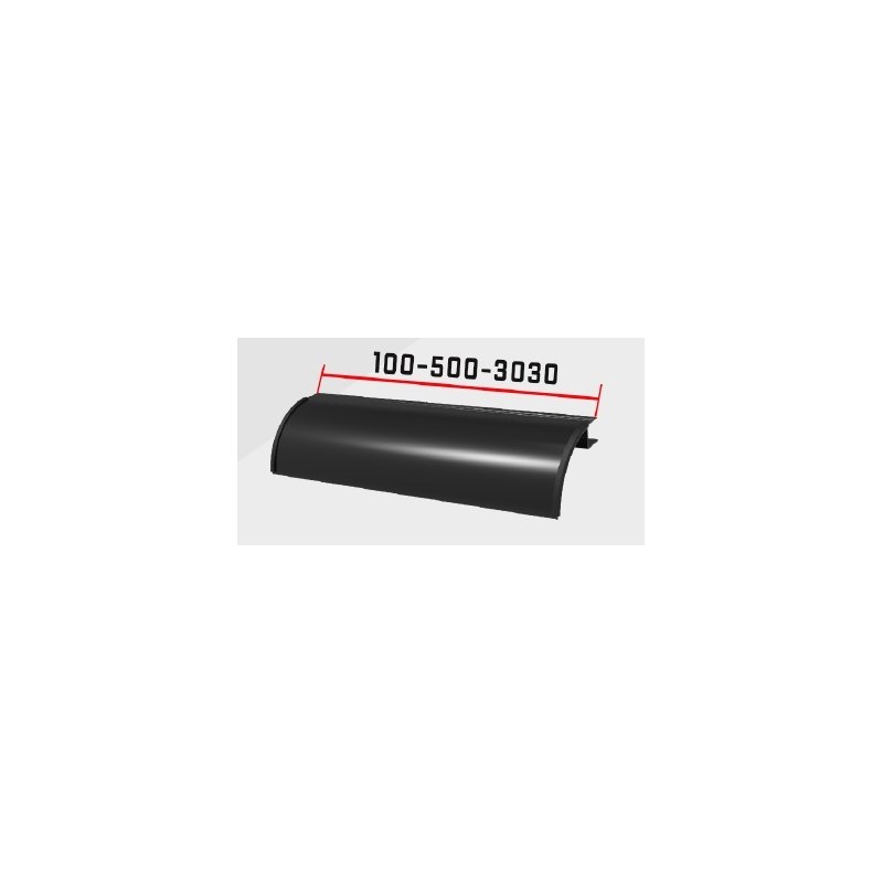 PROFIL D'ANGLE ALUMINIUM PEINTURE LAQUEEE NOIRE RAL 9005 LONGUEUR 3030mm