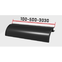 PROFIL D'ANGLE ALUMINIUM PEINTURE LAQUEEE NOIRE RAL 9005 LONGUEUR 100mm