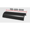 PROFIL D'ANGLE ALUMINIUM PEINTURE LAQUEEE NOIRE RAL 9005 LONGUEUR 100mm