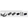 KITS D'EMBOUTS (H100mm) pour barre Pare-cyclistes aluminium laqué noir