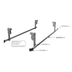 Kit PC relevable 3t5 - barres acier galvanisé