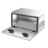 COFFRE A OUTILS  ACIER INOX POLIE 600x400x500mm GAMME CLASSIQUE