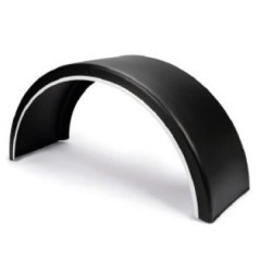 AILE PLASTIQUE  1 ESSIEU 720x2000x1300mm  REBORD  BLANC