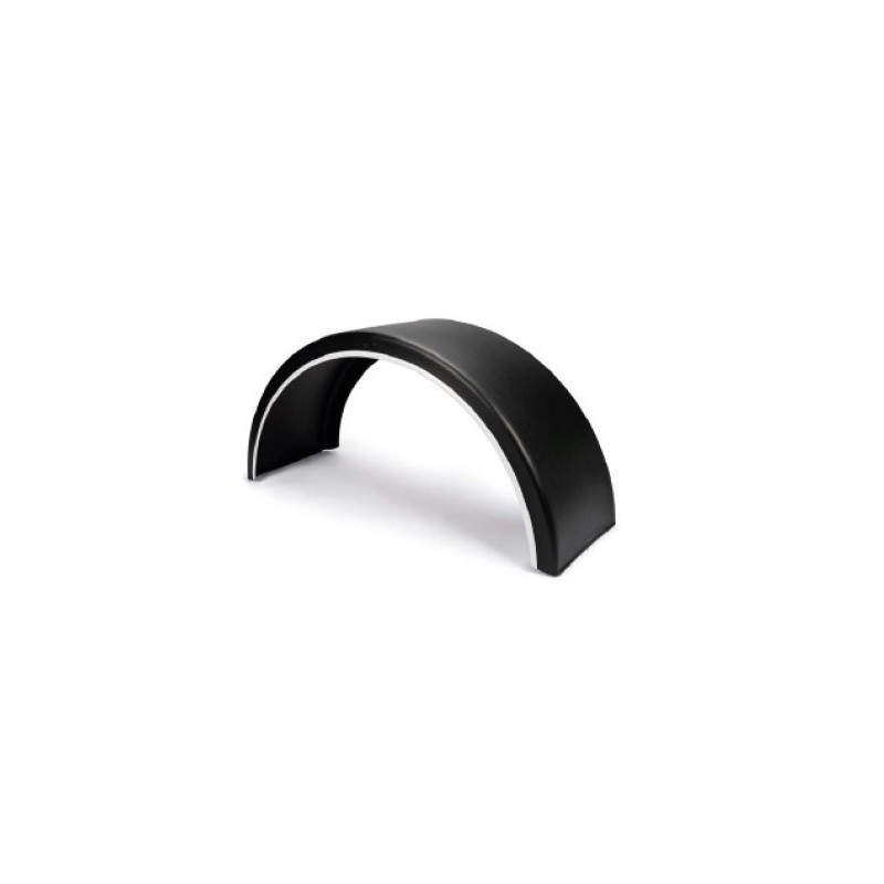 AILE PLASTIQUE  1 ESSIEU 720x2000x1300mm  REBORD  BLANC