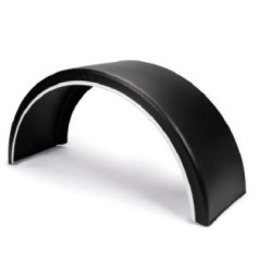 AILE PLASTIQUE 1 ESSIEU 550x1700x1100mm REBORD BLANC