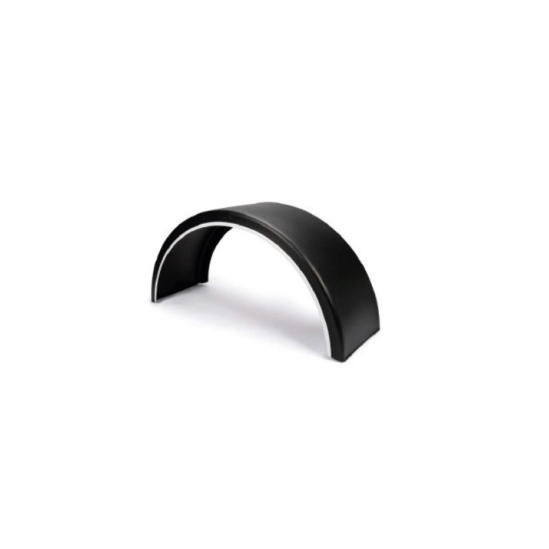 AILE PLASTIQUE 1 ESSIEU 550x1700x1100mm REBORD BLANC