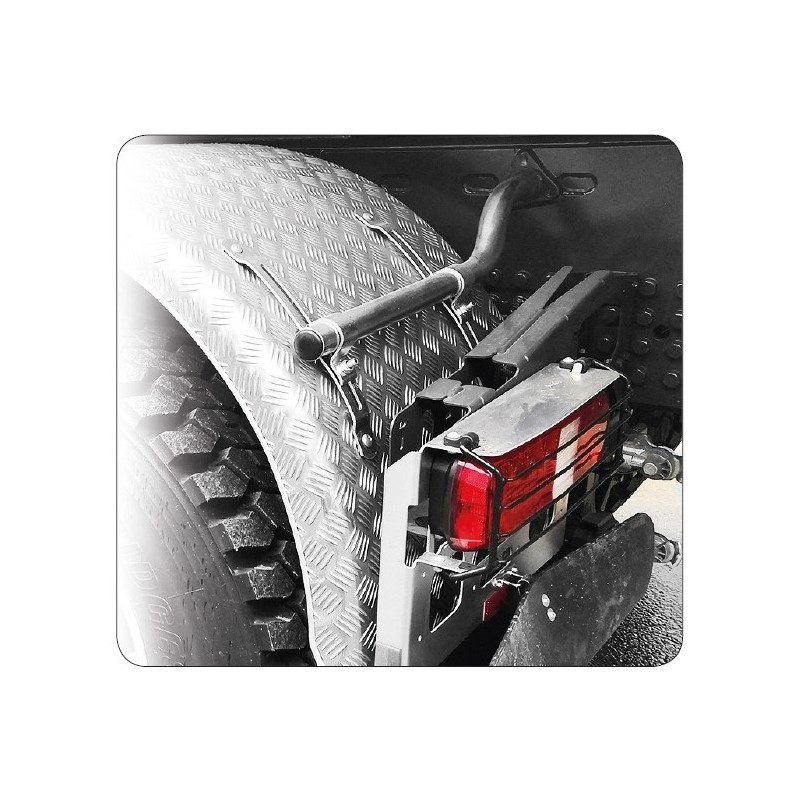 SUPPORT D'AILE - TUBES DE FIXATION DEPORTES D42 L800 AG 2 COUDES