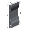 PROFIL SUPERIEUR ANODISE L210 RESMA POUR RIDELLE 25mm