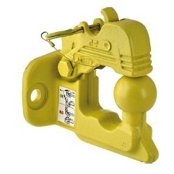 CROCHET MIXTE JAUNE EA 90X40 4TROUS Ø17mm